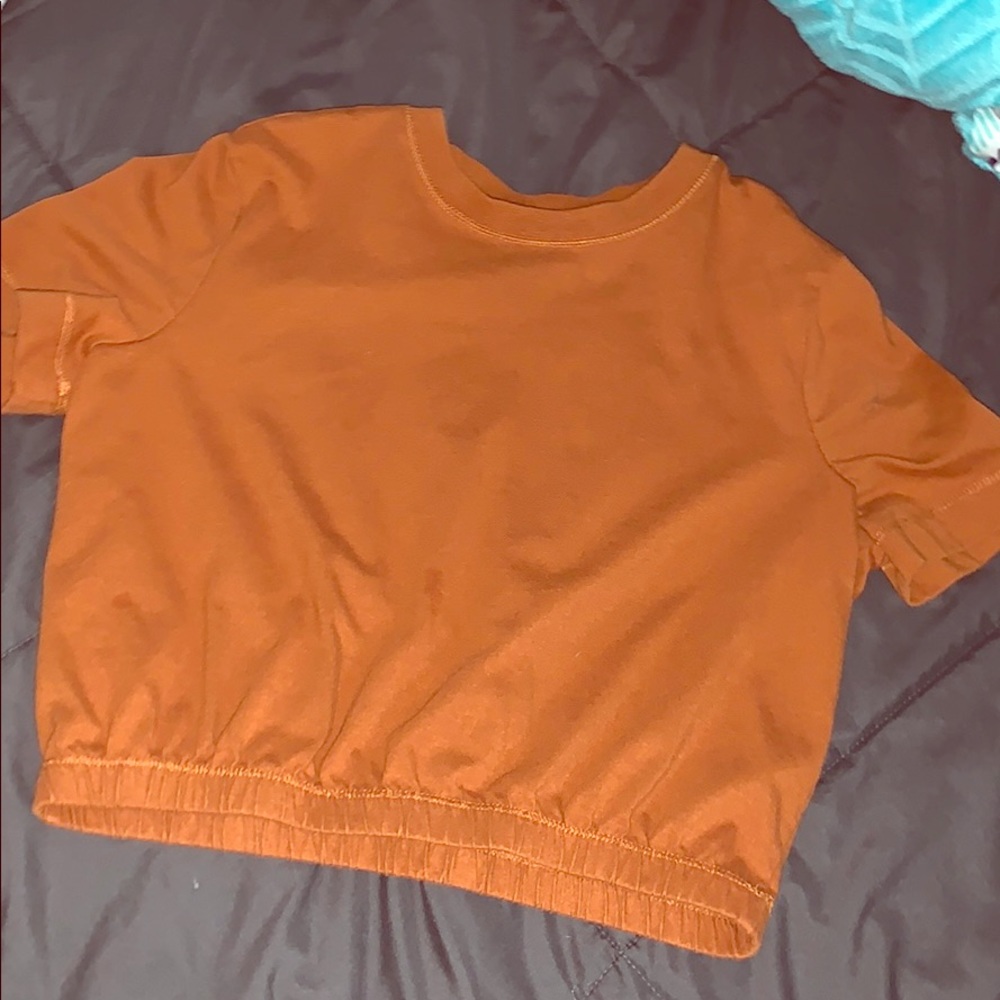 cute dark orange tee shirt